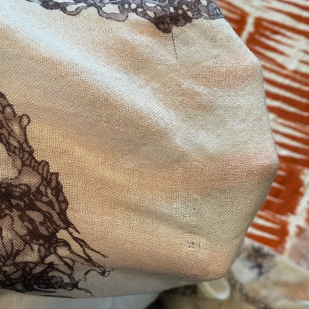 Alexander McQueen large skull & birds blanket scarf - Picture 5 of 6